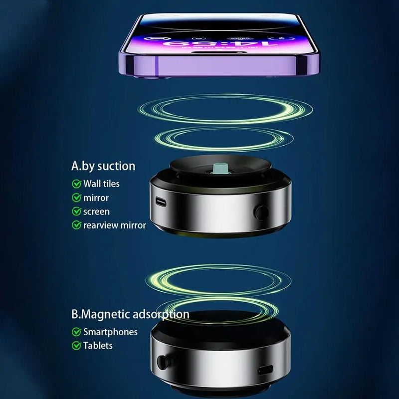 Suporte Inteligente para Celular de Carro - Tecnologia Magnética Avançada, Suporte Universal com Adsorção a Vácuo Estável
